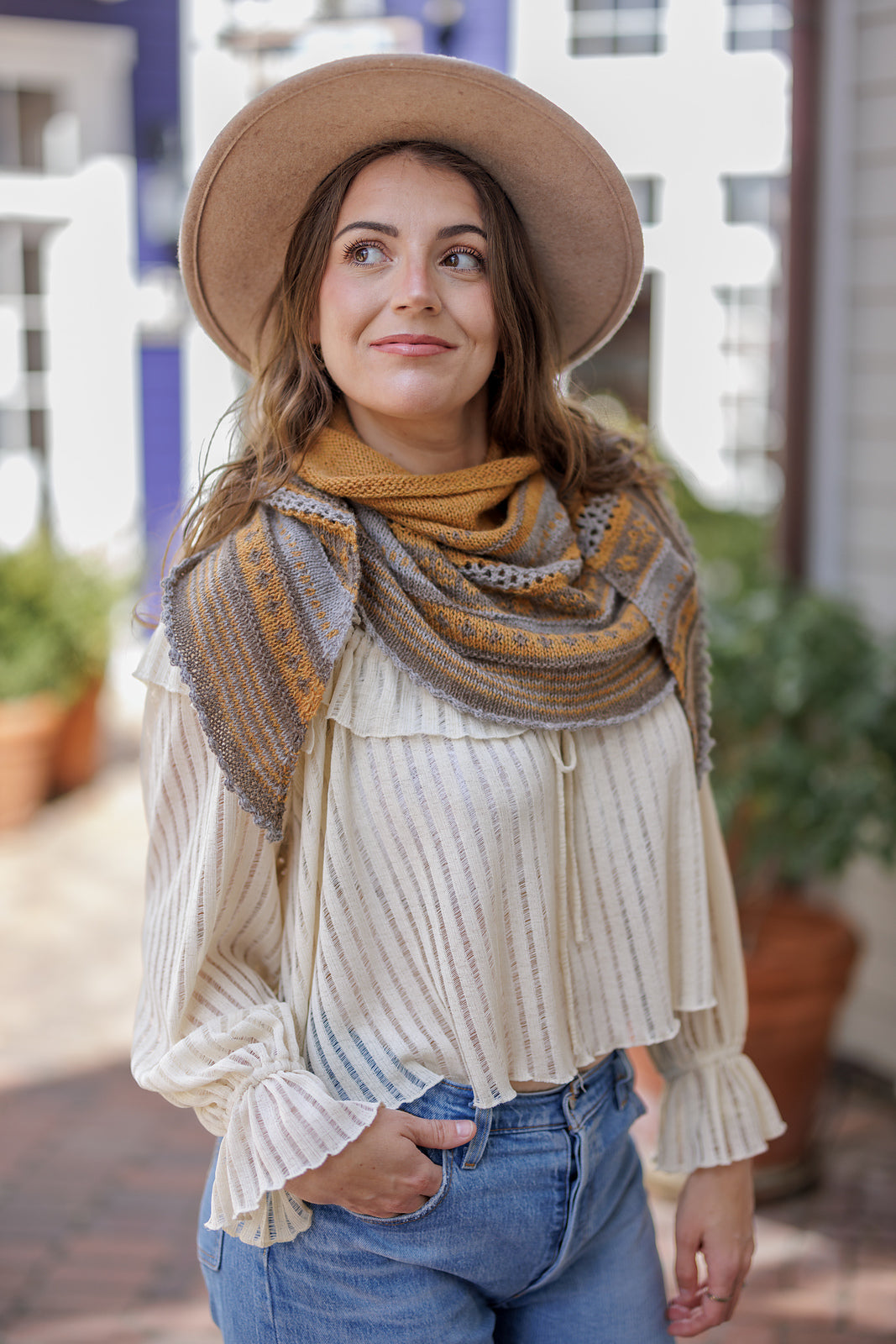 A FREE Yarn Citizen Pattern - Brittlebrush Shawl (PDF)