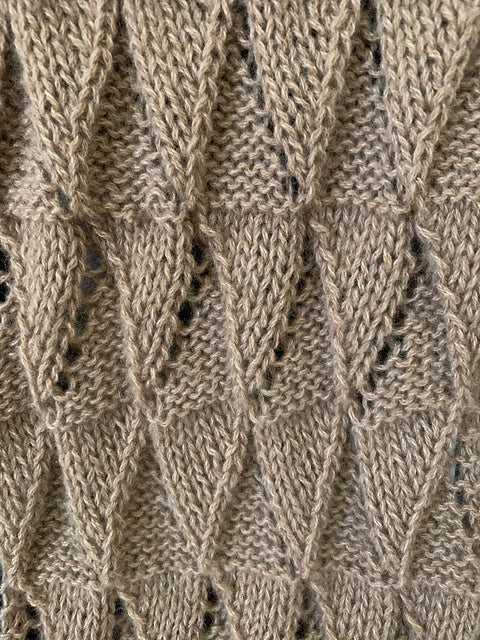 A Cardiff Pattern - Classic Eyelet Triangle Scarf (PDF)