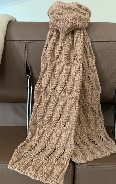 A Cardiff Pattern - Classic Eyelet Triangle Scarf (PDF)