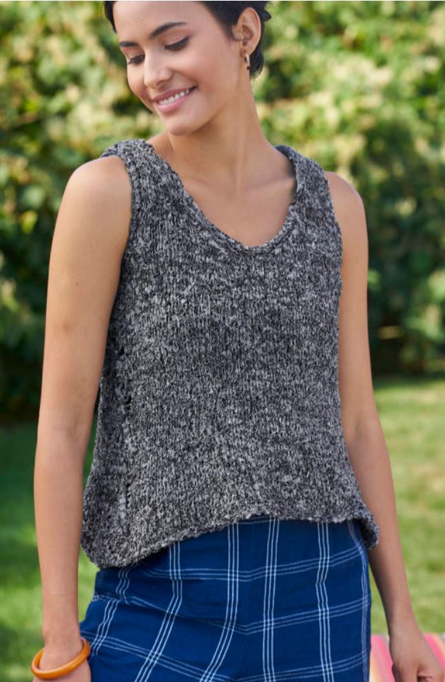 A Berroco Gingham Pattern - Hammersmith (PDF) summer knitting pattern on sale at Little Knits