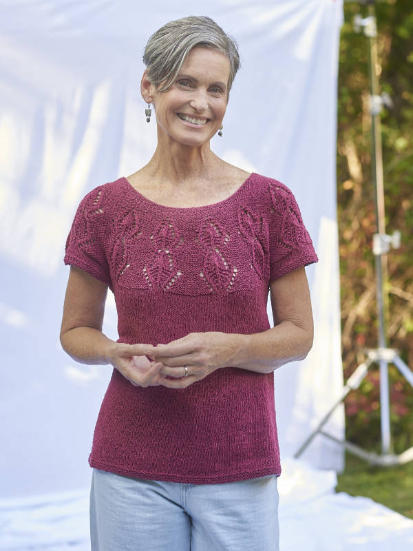 A Berroco Knitting Pattern - Oneida (PDF) on sale at Little Knits