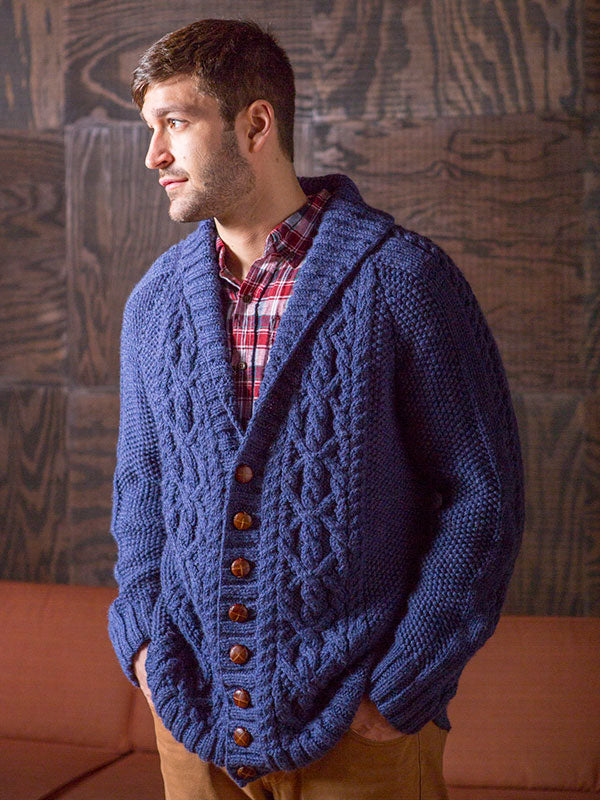 A Berroco Men's Knitting Pattern - Fitzgerald (PDF) on sale at Little Knits