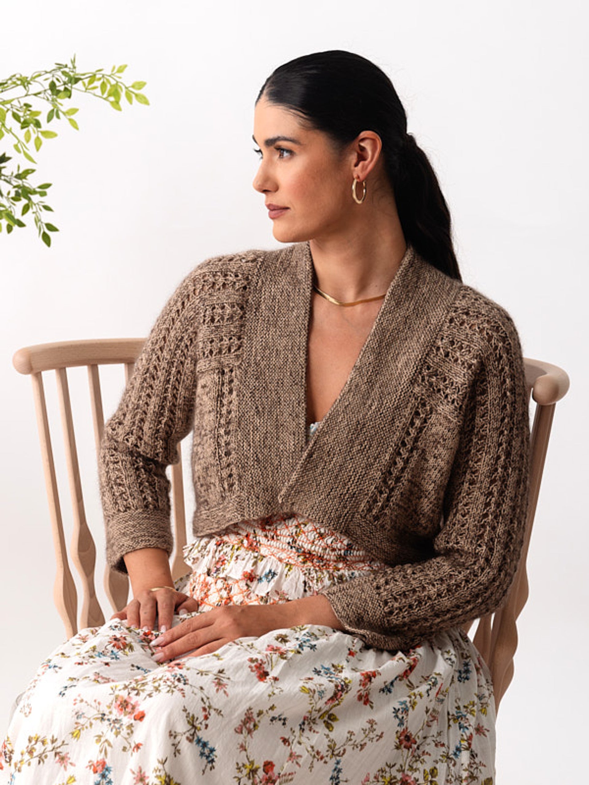 A Berroco Vintage Sock & Aerial Pattern - Heartleaf (PDF)