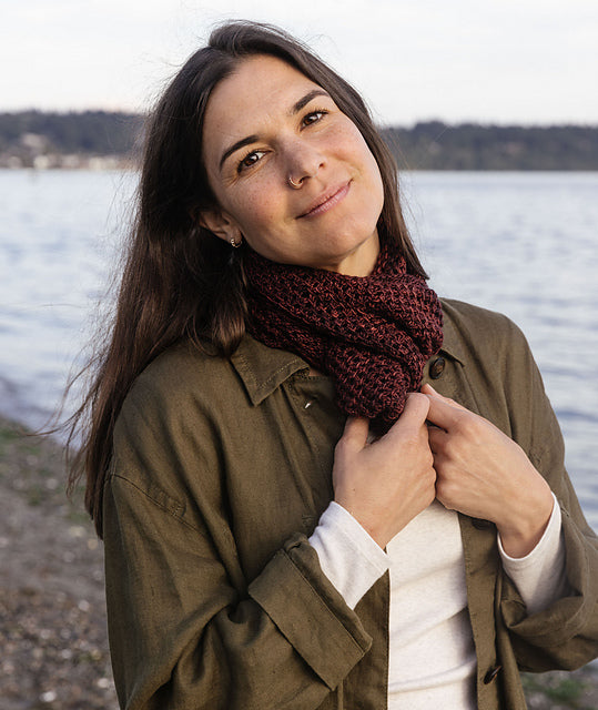 A Churchmouse Yarns and Teas Pattern - Over & Over Cowl & Infinity Loop (PDF) knitting pattern on sale at Little Knits