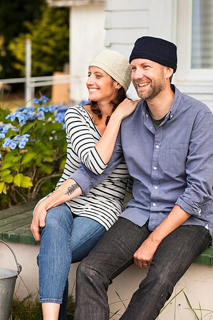 A Churchmouse Yarns and Teas Pattern - Seaworthy Gansey Cap (PDF) Knitting Pattern on sale at Little Knits