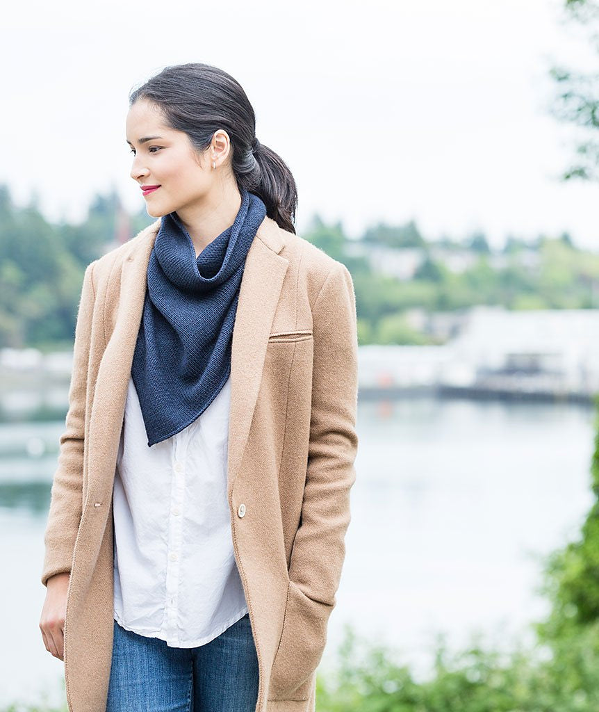 A Churchmouse Yarns and Teas Pattern - Two-Point Cowl (PDF) Knitting Pattern on sale at Little Knits
