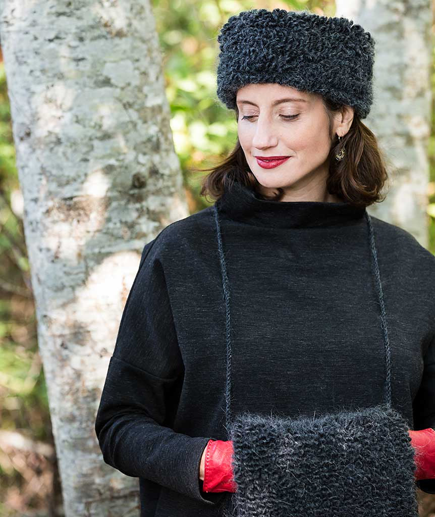 A Churchmouse Yarns and Teas Pattern - Woolly Loop Accessories (PDF) Knitting Pattern on sale at Little Knits