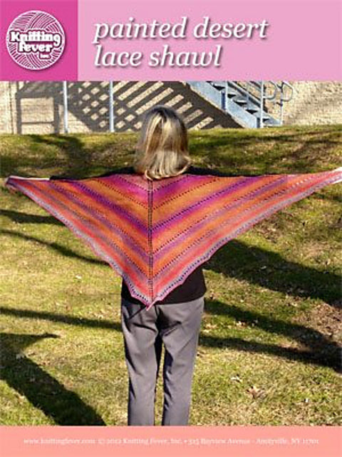 A FREE Painted Desert Pattern - Lace Shawl (PDF) Free Shawl Knitting Pattern at Little Knits