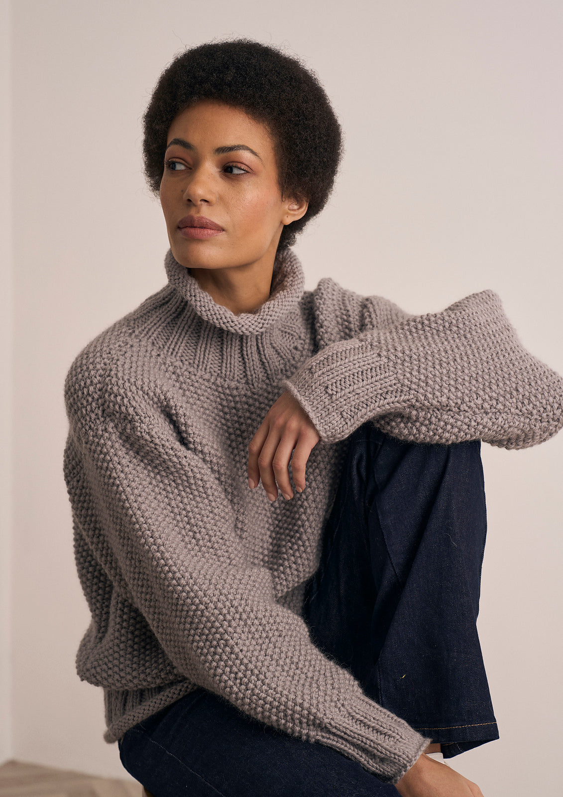 A Mode at Rowan Alpaca Chunky Wool Pattern - Watton Pullover (PDF)