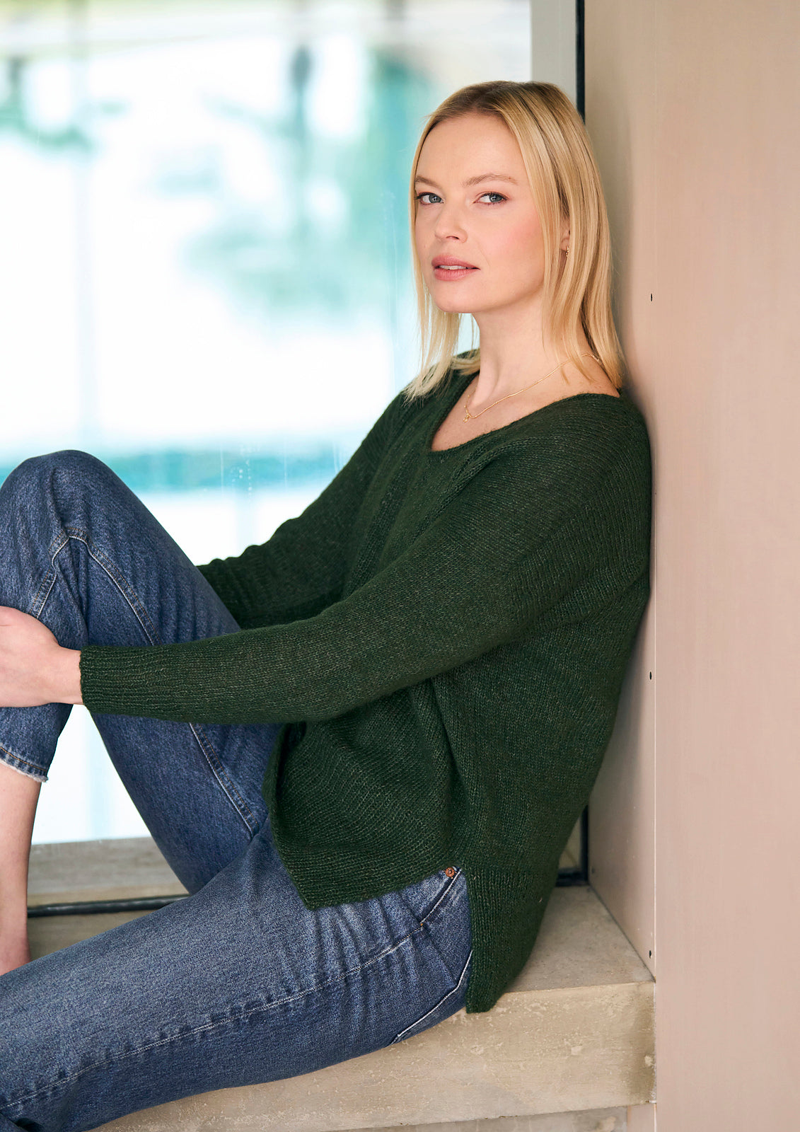 A Mode at Rowan Alpaca Cotton Pattern - Titchwell Pullover (PDF)