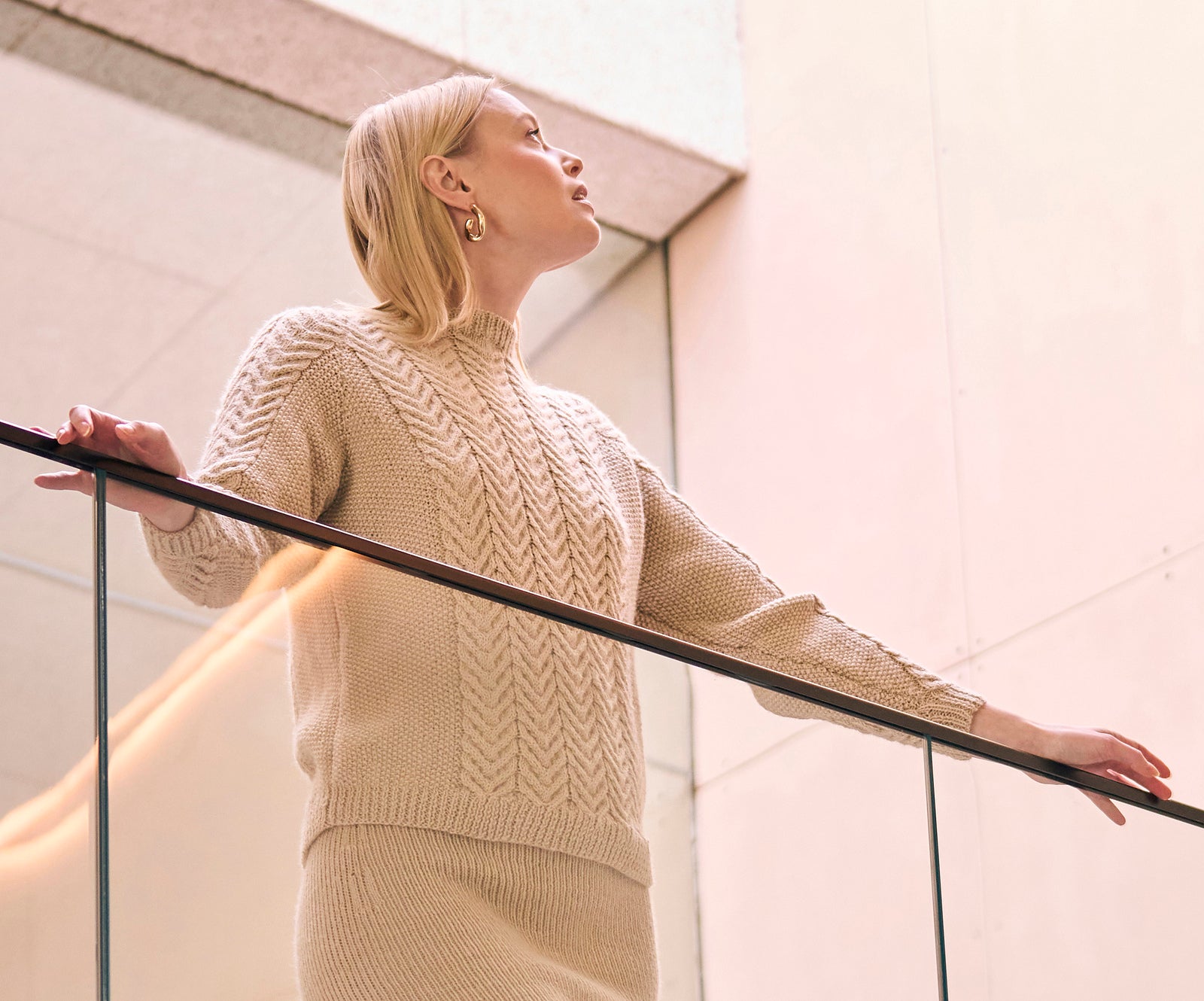 A Mode at Rowan Alpaca Wool Pattern - Holme + Sandringham Pullover (PDF)