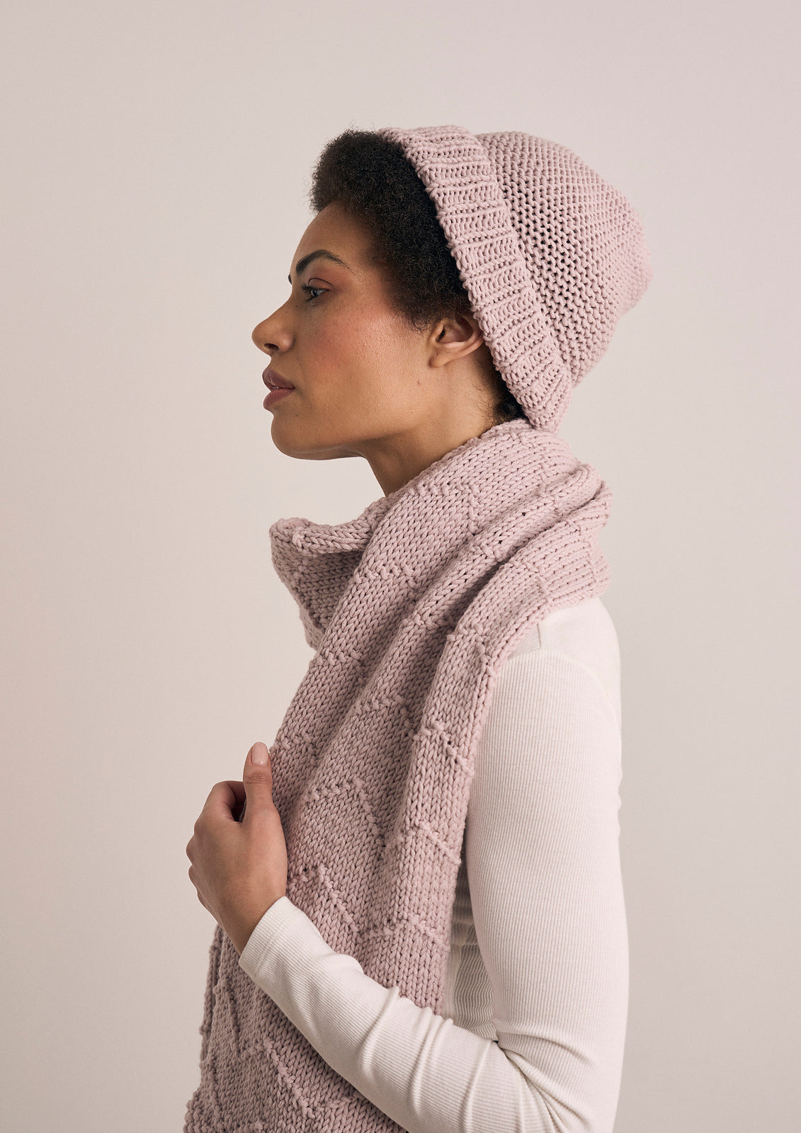 A Mode at Rowan Merino Soft Pattern - Holkham Hat & Scarf (PDF)