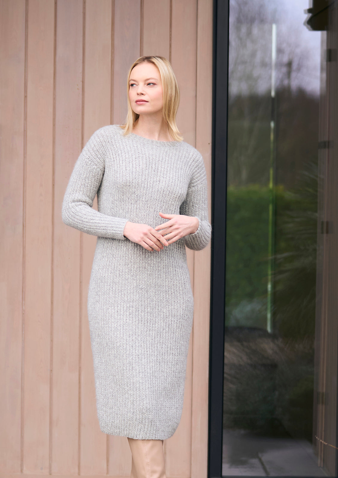 A Mode at Rowan Softest Alpaca Pattern - Cley Dress (PDF)
