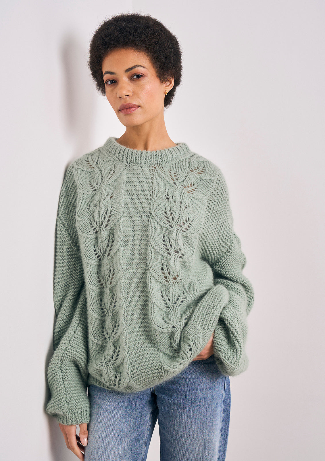 A Mode at Rowan Softest Alpaca Pattern - Denes Pullover (PDF) on sale at Little knits