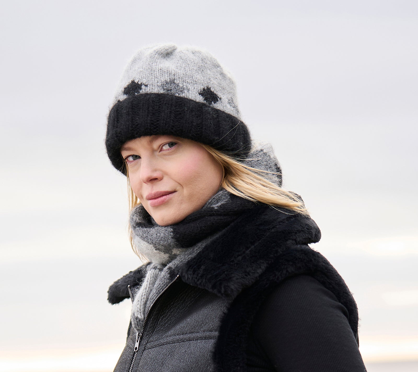 A Mode at Rowan Softest Alpaca Pattern - Wave Hat + Wrap (PDF)