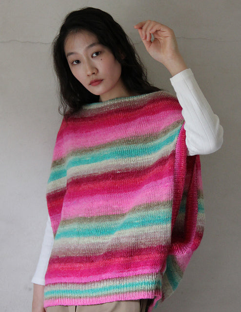 A Noro Silk Garden Sock Pattern - Hibiki (PDF)  knitting pattern on sale at Little Knits