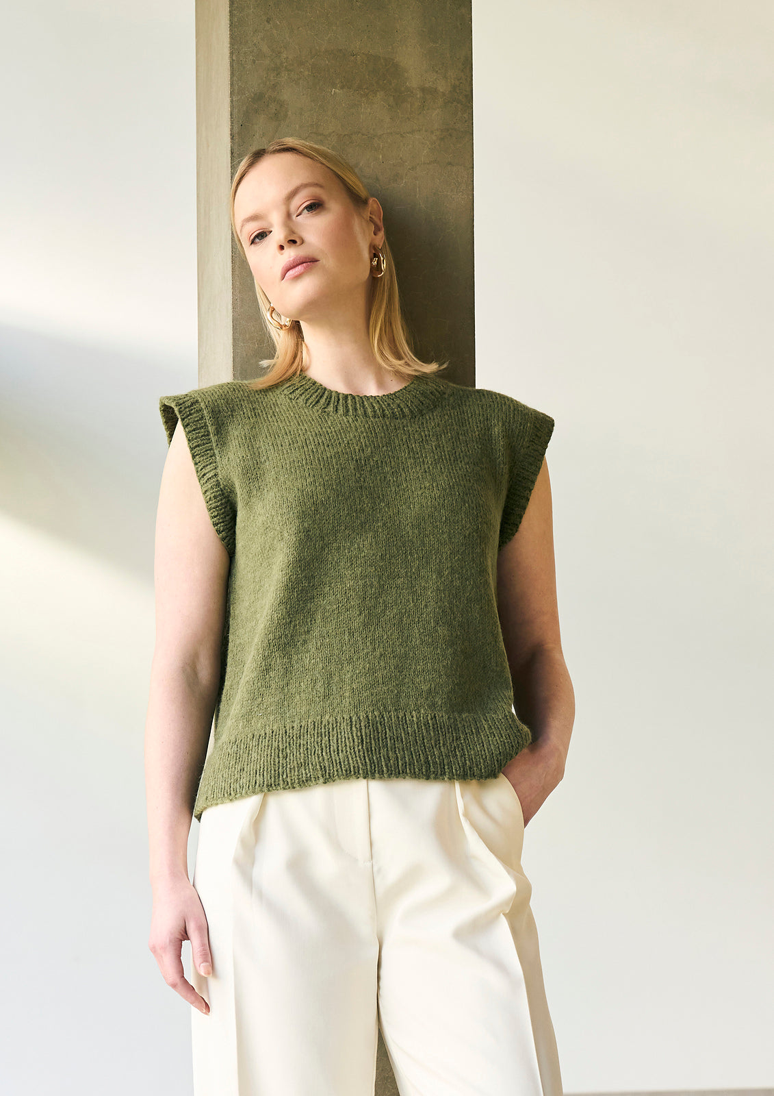 A Mode at Rowan Alpaca Wool Pattern - Salthouse Sleeveless Top (PDF)