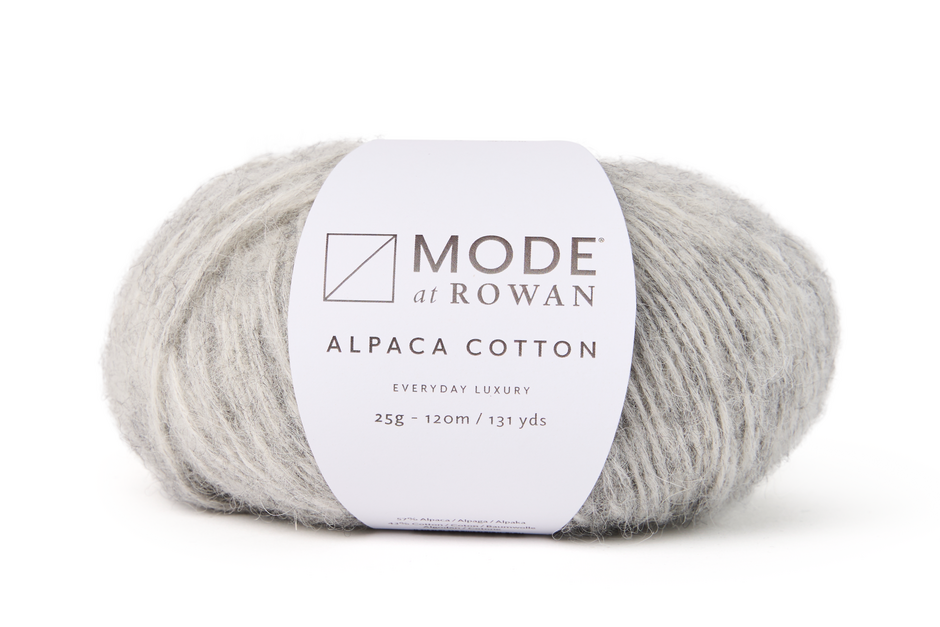 Mode at Rowan Alpaca Cotton - Feather Grey Melange (Color #13)