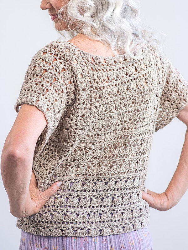 A Berroco Gaia Crochet Pattern - Azores Tee (PDF)