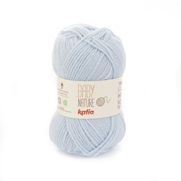 Katia Baby Nature - Sky Blue (Color #106) Knitting and Crochet yarn on sale at Little Knits