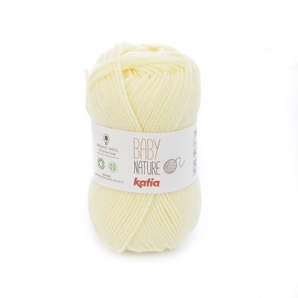 Katia Baby Nature - Yellow (Color #109) Knitting and Crochet yarn on sale at Little Knits