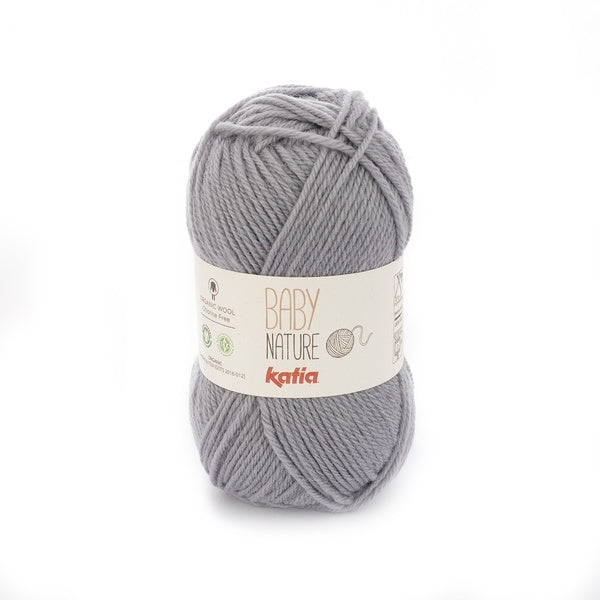 Katia Baby Nature - Medium Grey (Color #110) Knitting and Crochet yarn on sale at Little Knits