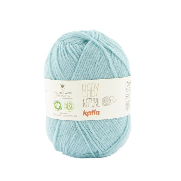 Katia Baby Nature - Pastel Turquoise (Color #125) Knitting and Crochet yarn on sale at Little Knits