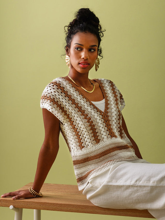 A Berroco Pattern - Cabo V-neck (PDF)