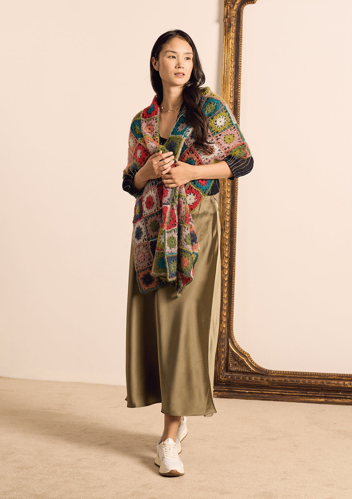 A Rowan Kidsilk Haze Crochet Pattern - Chantel Wrap (PDF)