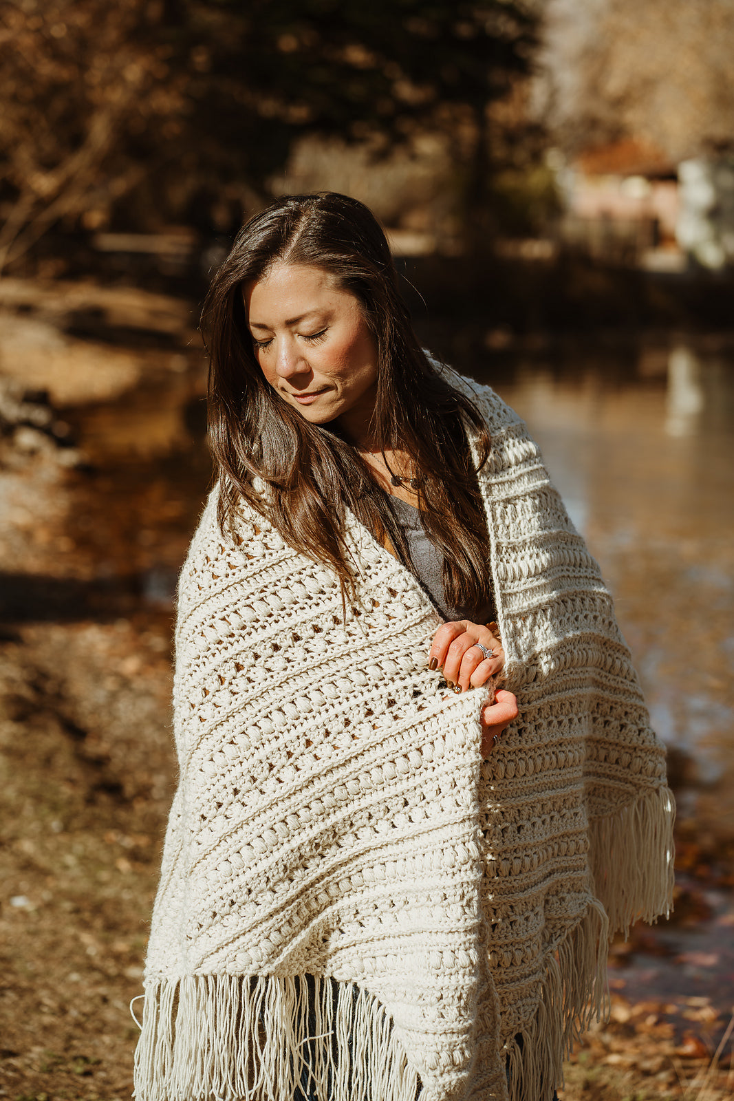 A FREE Yarn Citizen Crochet Pattern - Charlana Blanket Shawl (PDF)