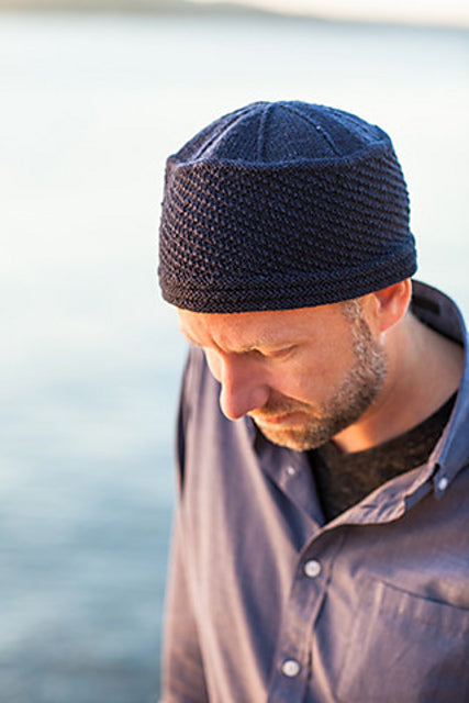 A Churchmouse Yarns and Teas Pattern - Seaworthy Gansey Cap (PDF)