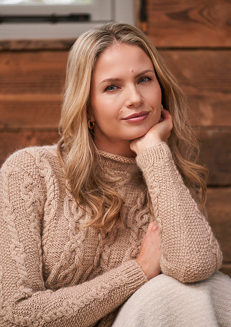 A Rowan Alpaca Soft DK & Kidsilk Haze  Pattern - Iris (PDF)