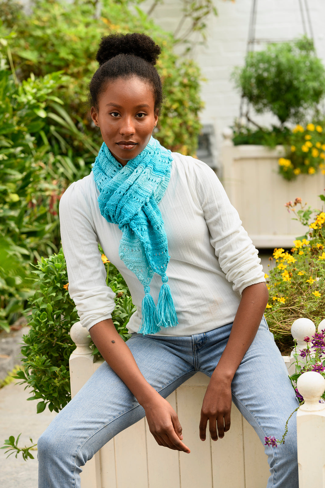 A Juniper Moon Farm Zooey Stripes Pattern - Ethel Scarves (PDF)