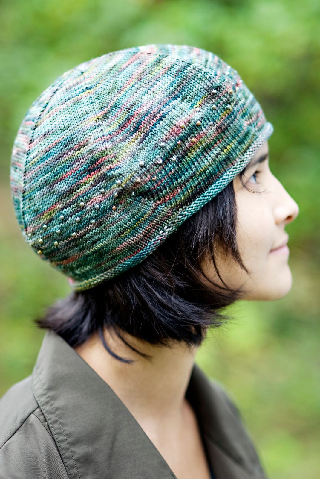 A Churchmouse Yarns and Teas Pattern - Koigu Beaded Beret (PDF)