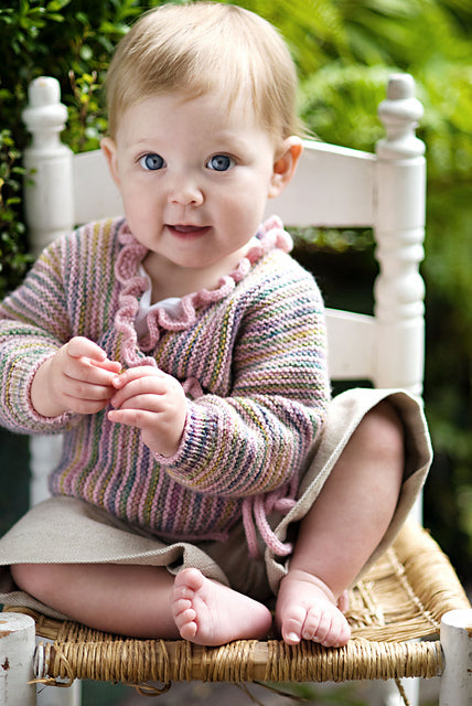 A Churchmouse Yarns and Teas Pattern - Baby Wrap Sweater (PDF)