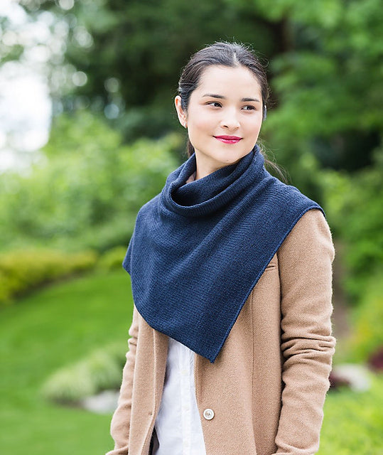 A Churchmouse Yarns and Teas Pattern - Two-Point Cowl (PDF)