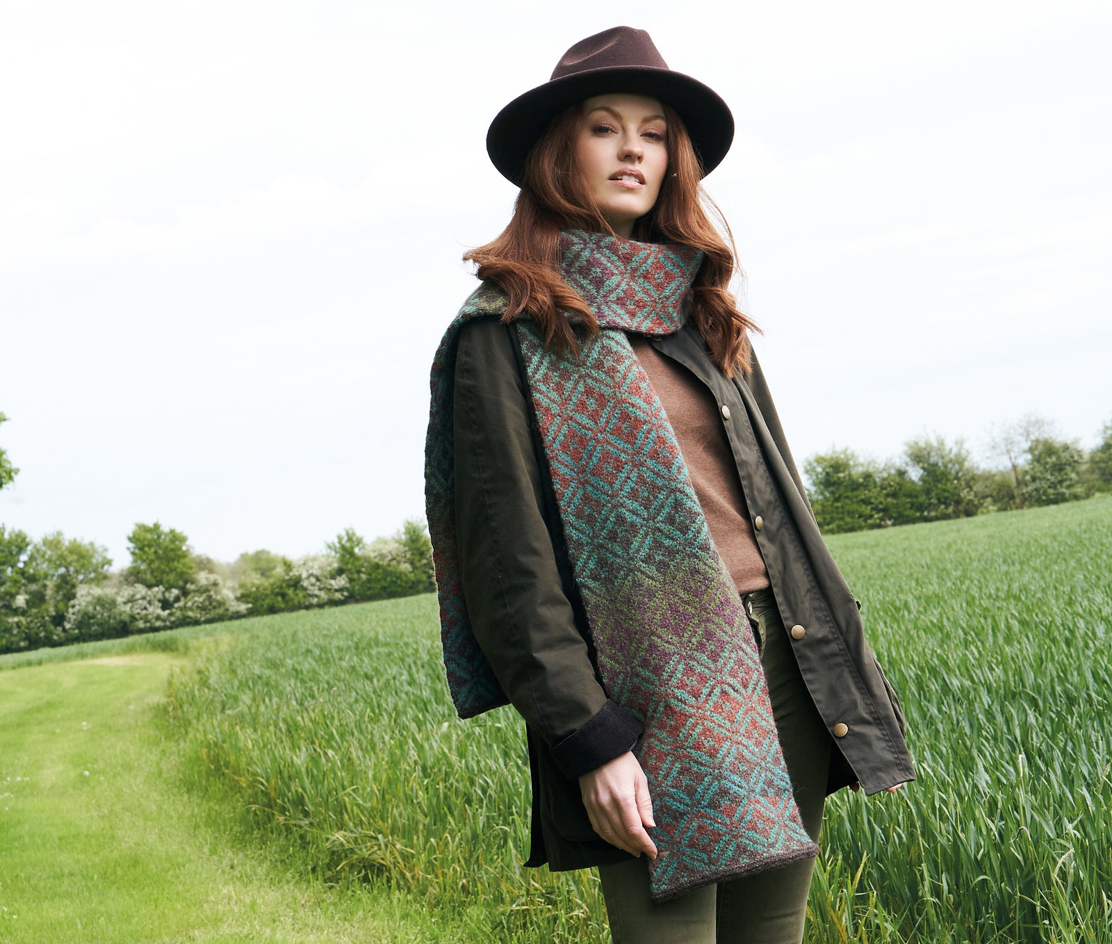 A Rowan Felted Tweed Colour Pattern - Jade Scarf (PDF)