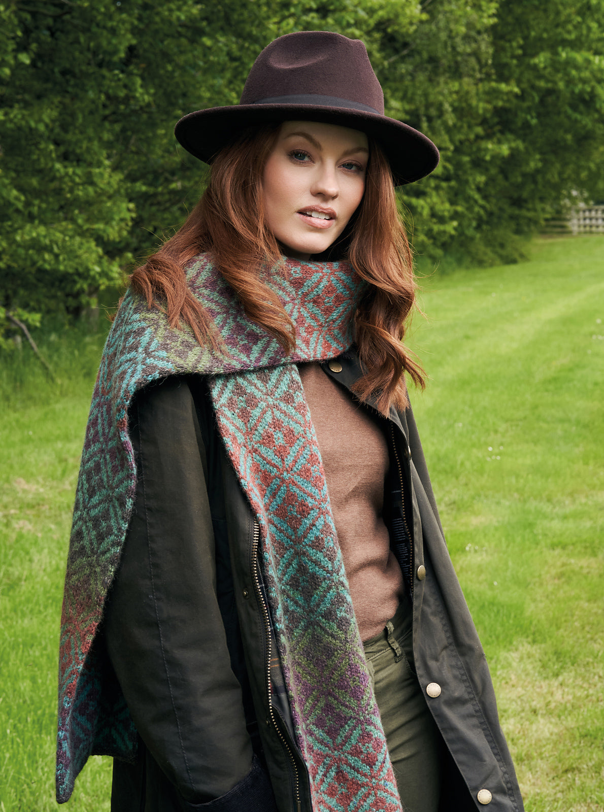A Rowan Felted Tweed Colour Pattern - Jade Scarf (PDF)