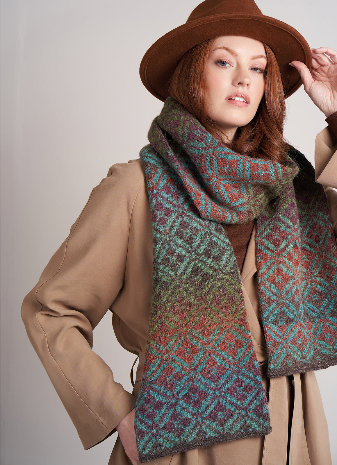 A Rowan Felted Tweed Colour Pattern - Jade Scarf (PDF)