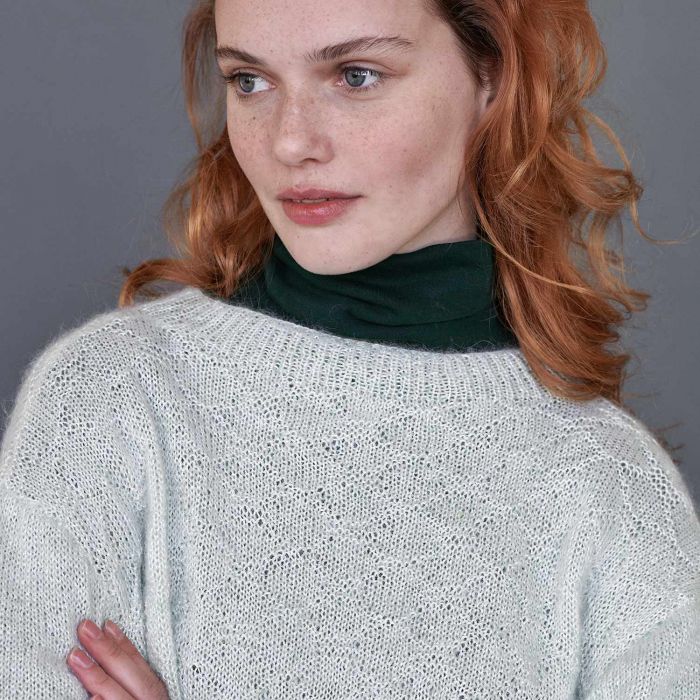A Katia Alpaca Lace Pattern - Pullover Sweater (PDF)