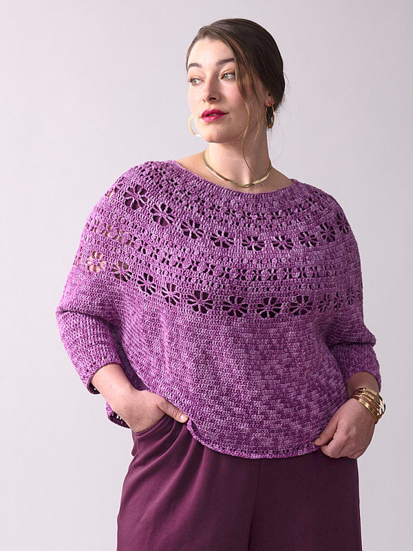 A Berroco Tillie Crochet Pattern - Plum Blossom (PDF)