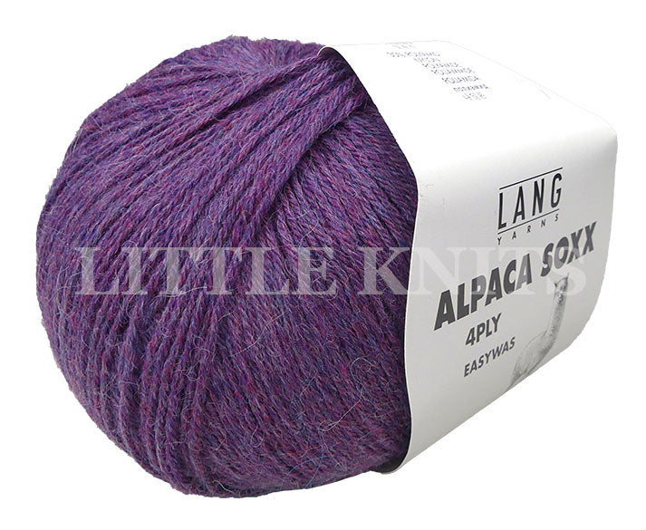 Lang Alpaca Soxx - Grape Heather (Color #47) – Little Knits