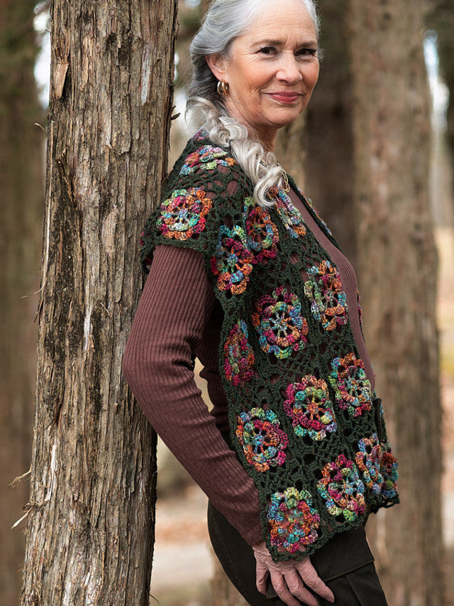 A Berroco Vintage Sock & Carousel Crochet Pattern - Lauma (PDF)