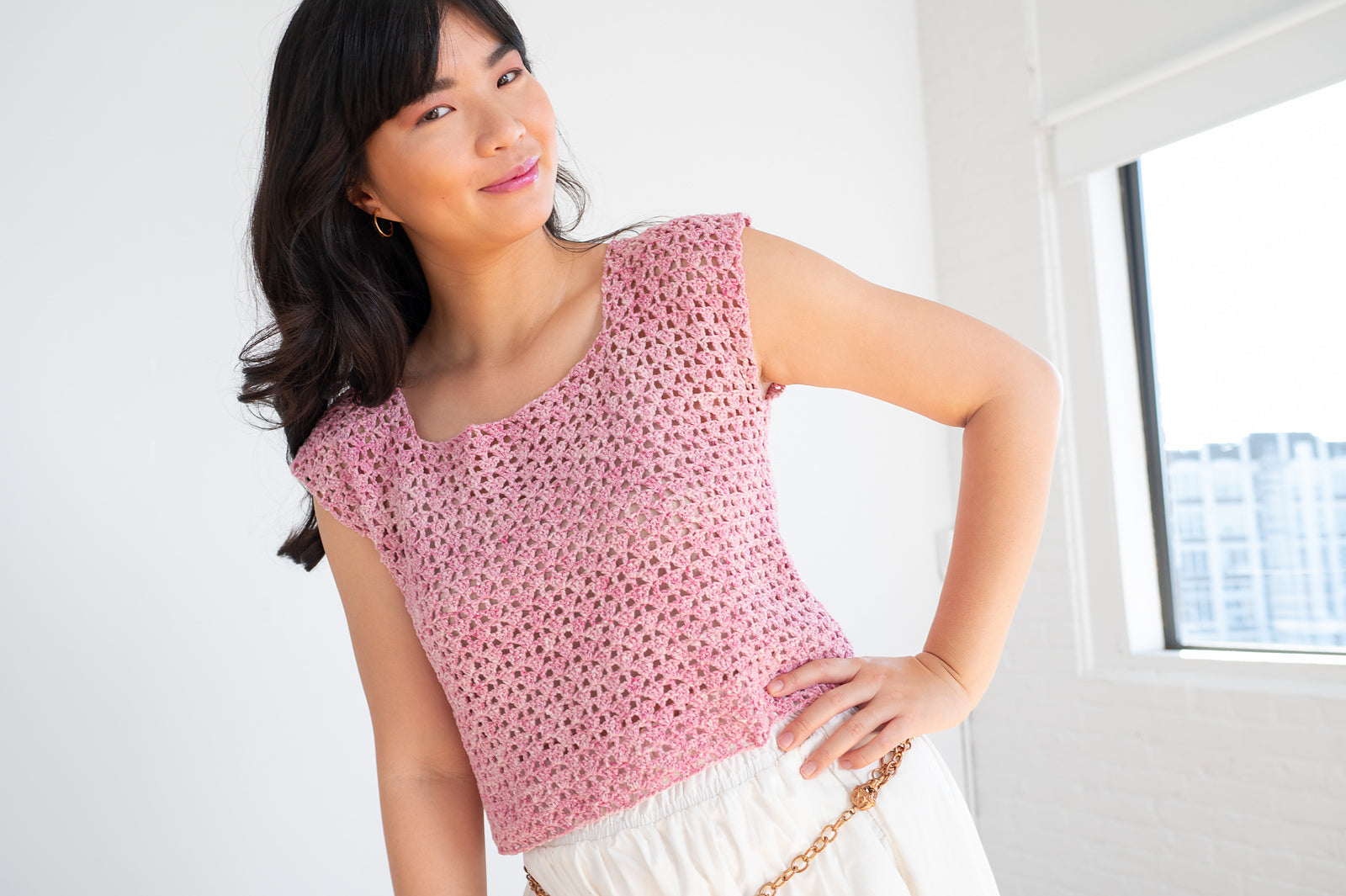 A Berroco Gaia Crochet Pattern - Wright Tee (PDF)