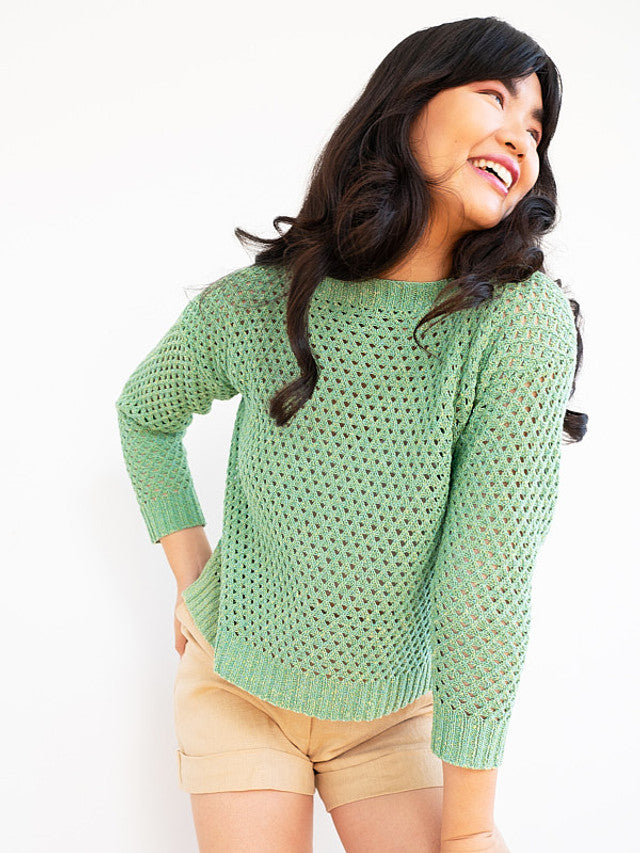 A Berroco Lumi Pattern - Louvre Sweater (PDF)