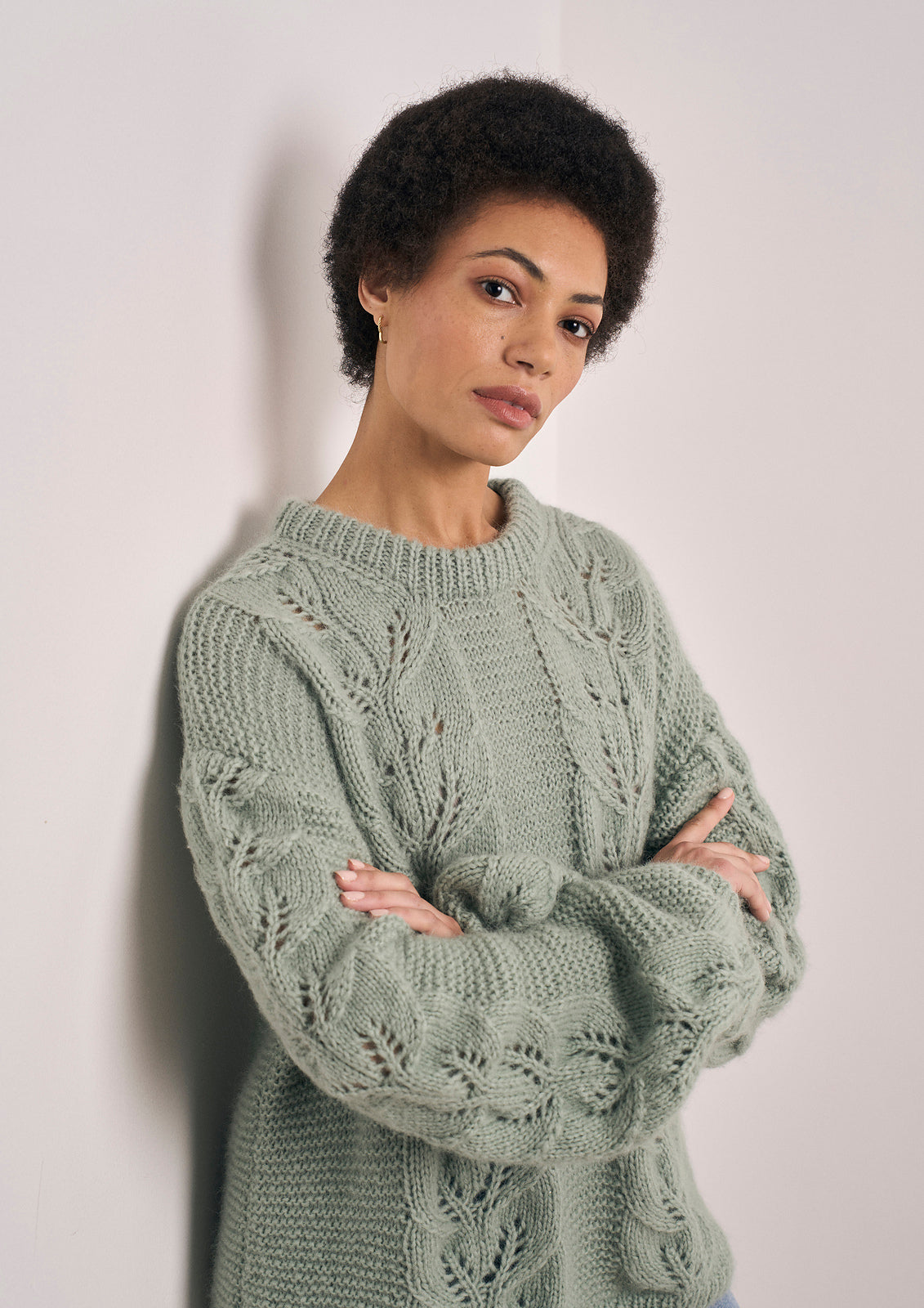 A FREE with Purchase Mode at Rowan Softest Alpaca Pattern - Denes Pullover - Paper Copy