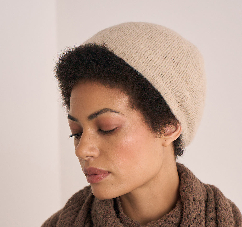 A FREE with Purchase Mode at Rowan Alpaca Haze Pattern - Shoal + Metton Cowl - Paper Copy