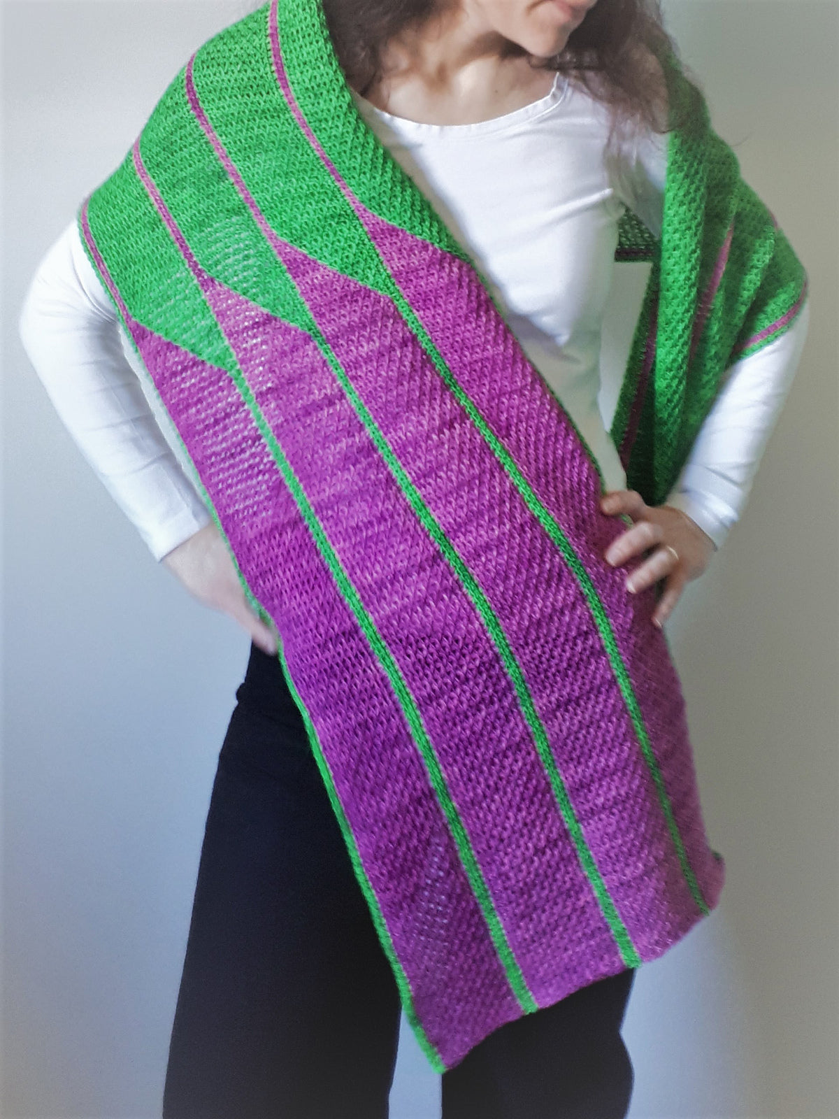 A Malabrigo Mechita Pattern - Orient Express Wrap (Print Copy)