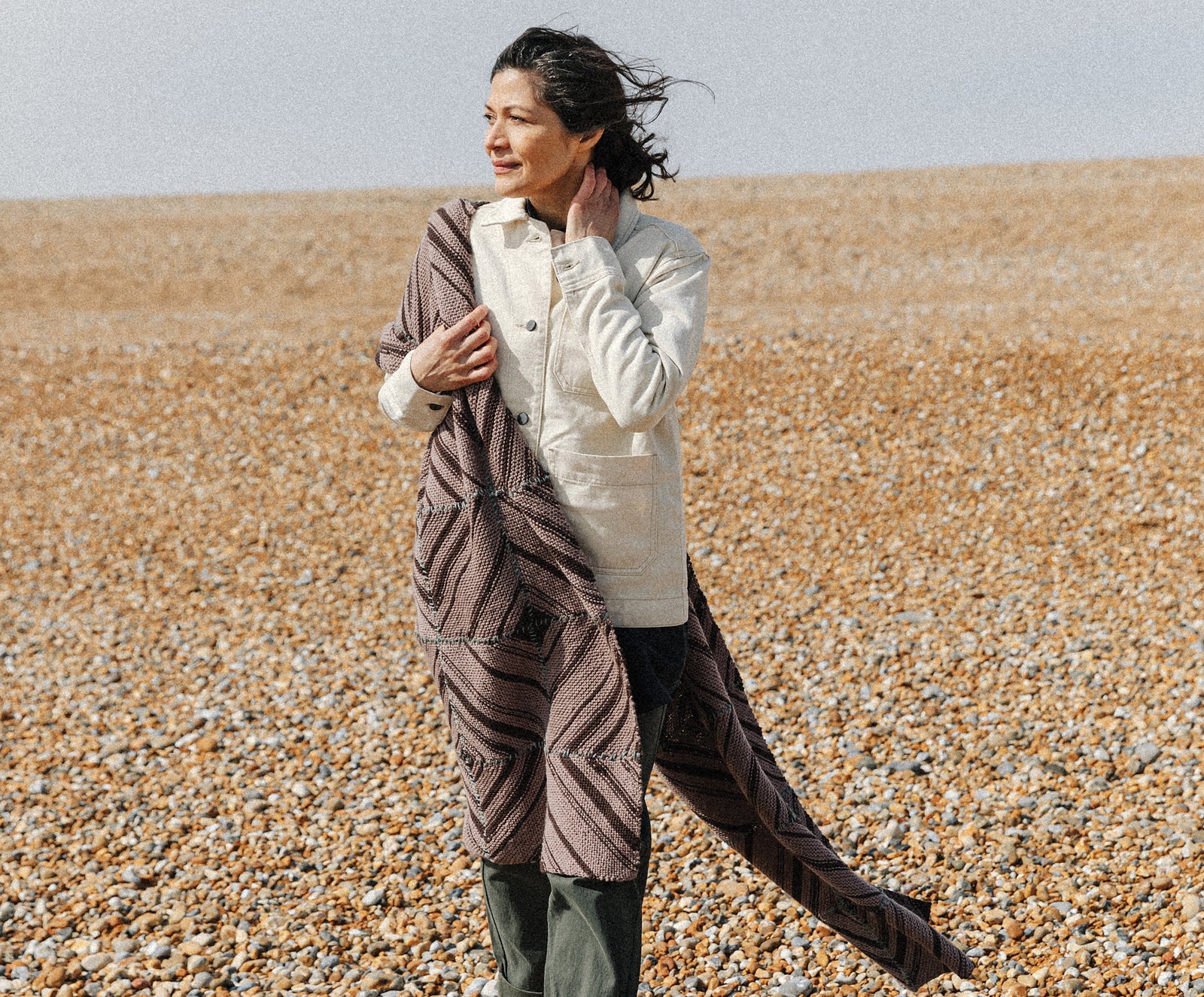 A Rowan Pebble Island Pattern - Nest Wrap (PDF)