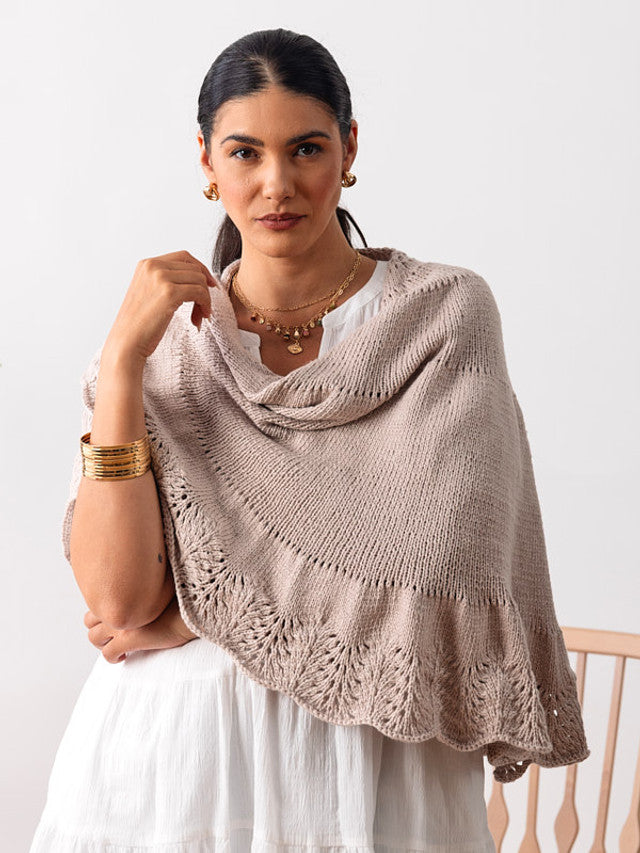 A Berroco Bozzolo Pattern - Prairie Rose Shawl (PDF)